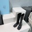 Prada Knee-High Boots 55mm in Black Leather