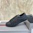 Prada Men's Sneakers in Black Leather and Nylon