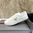 Prada Men's Sneakers in White Leather and Nylon