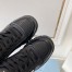 Prada Men's Low-top Sneakers in Black Leather