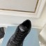 Prada Men's Low-top Sneakers in Black Leather