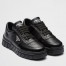 Prada Men's Low-top Sneakers in Black Leather