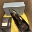 Prada Slingback Pumps 45mm in Black Brushed Leather 