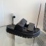Prada Women's Sandals in Black Padded Nappa Leather 
