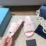 Prada Women's Slides In Pink Shearling