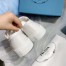 Prada Women's Low-top Sneakers In White Gabardine Fabric