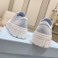 Prada Double Wheel Sneakers In Blue Nylon Gabardine