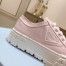 Prada Double Wheel Sneakers In Pink Nylon Gabardine