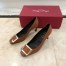 Roger Vivier Belle Vivier Trompette 70mm Pumps In Brown Calfskin