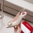 Roger Vivier Virgule Strass Buckle Slingback Pumps in White Patent Leather