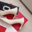 Roger Vivier Trompette Crystal Buckle Pumps in Off White Leather