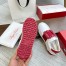 Roger Vivier Very Vivier Strass Buckle Sneakers with Red Details