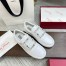 Roger Vivier Very Vivier Strass Buckle Sneakers in White Leather