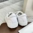 Roger Vivier Very Vivier Strass Buckle Sneakers in White Leather