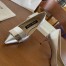 Sergio Rossi SR1 Pumps 75mm In Silver Lambskin