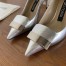 Sergio Rossi SR1 Pumps 75mm In Silver Lambskin