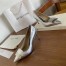 Sergio Rossi SR1 Pumps 75mm In Silver Lambskin