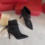 Valentino Rockstud Flair 85MM Ankle Boots In Black Suede