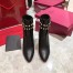 Valentino Rockstud Ankle Boots 70mm In Black Leather