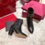 Valentino Rockstud Ankle Boots 70mm In Black Leather