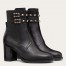 Valentino Rockstud Ankle Boots 70mm In Black Leather