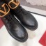 Valentino Vlogo Combat Boot 35MM In Black Calfskin