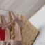 Valentino VLogo Cut-out Espadrille Wedge Sandals in Beige Leather 