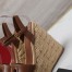 Valentino VLogo Cut-out Espadrille Wedge Sandals in Brown Leather