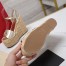 Valentino VLogo Cut-out Espadrille Wedge Sandals in Gold Metallic Leather