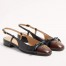 Valentino Valet Du Roi Slingback Ballet Flats in Black Lambskin