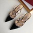 Valentino Rockstud Mules 50mm In Black Patent Calfskin