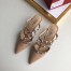 Valentino Rockstud Mules 50mm In Nude Patent Calfskin