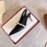 Valentino Black Rockstud Slingback Pumps With 70mm Sculpted Heel