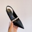 Valentino Black Rockstud Slingback Pumps With 70mm Sculpted Heel