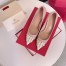 Valentino Beige Rockstud Pump 90mm with White Patent Toe Cap