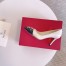 Valentino White Rockstud Pump 90mm with Black Patent Toe Cap