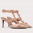 Valentino Roman Stud Pumps 80mm In Rose Cannelle Patent Leather