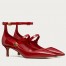 Valentino Tiptoe Pumps 50mm In Red Patent Leather