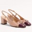 Valentino Valet Du Roi Slingback Pumps 60mm in Rose Cannelle Lambskin