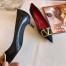 Valentino Garavani Vlogo Pumps 45mm In Black Lambskin