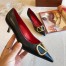 Valentino Garavani Vlogo Pumps 45mm In Black Lambskin