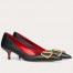 Valentino Garavani Vlogo Pumps 45mm In Black Lambskin