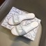 Valentino VLogo Signature Flat Slides In White Calfskin