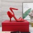 Valentino Roserouche Sandals 1959 100mm in Red Calfskin