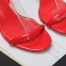 Valentino Roserouche Sandals 1959 100mm in Red Calfskin