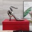 Valentino Roserouche Sandals 1990 100mm in Silver Calfskin