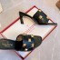 Valentino Roman Stud Slide Sandals 65mm In Black Leather