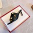 Valentino Roman Stud Slide Sandals 65mm In Black Leather