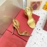 Valentino Rockstud No Limit Sandal 100mm In Gold Metallic Nappa