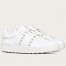 Valentino Women's Rockstud Untitled Sneakers In White Leather